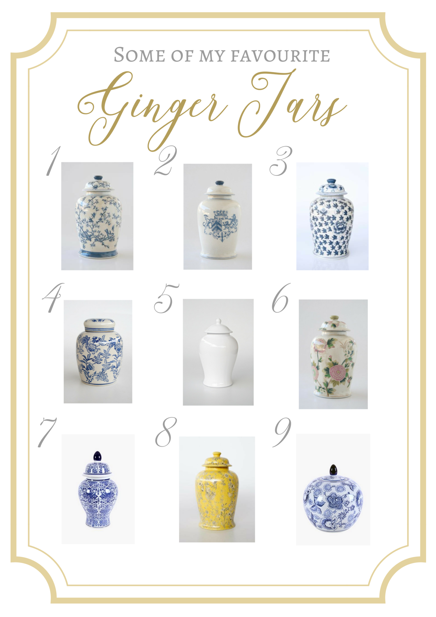Ginger Jars, Best, Collection