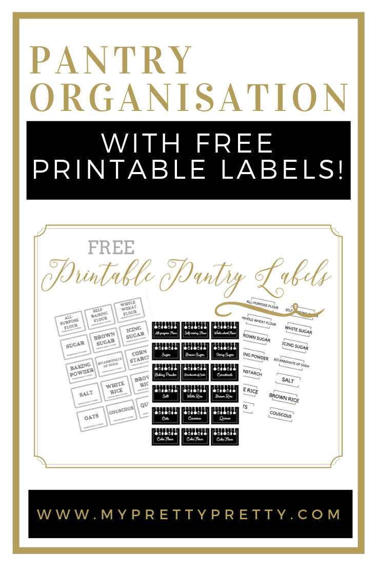 In the mood to organise and looking for free printable labels for your pantry? Here are three different designs to choose from!