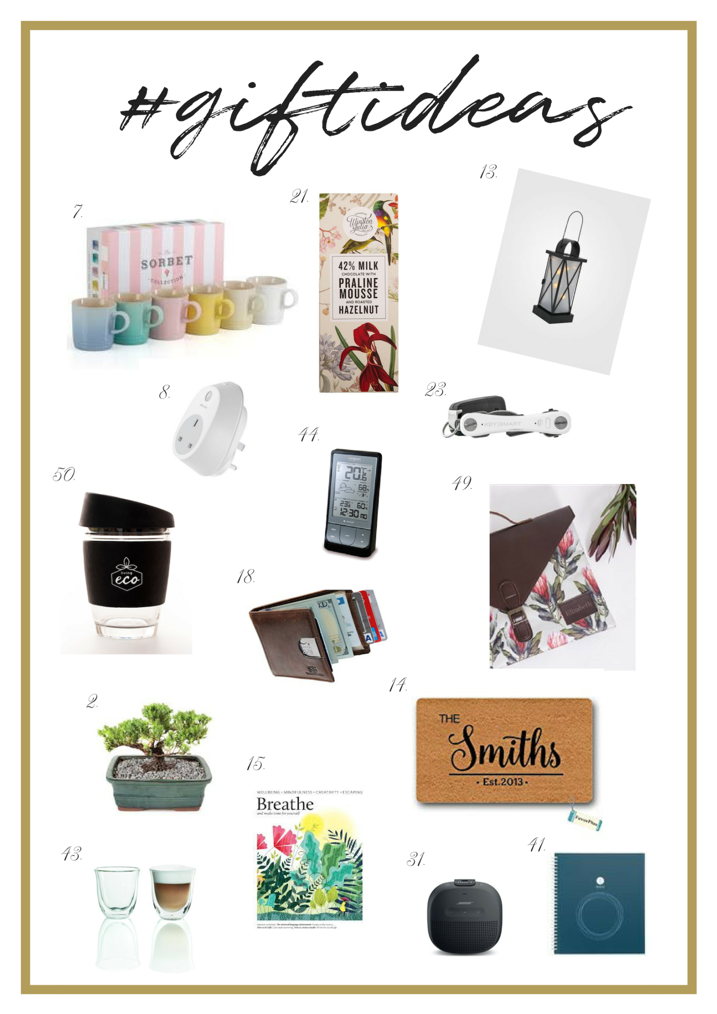 50 Great Gift ideas – come and be inspired!