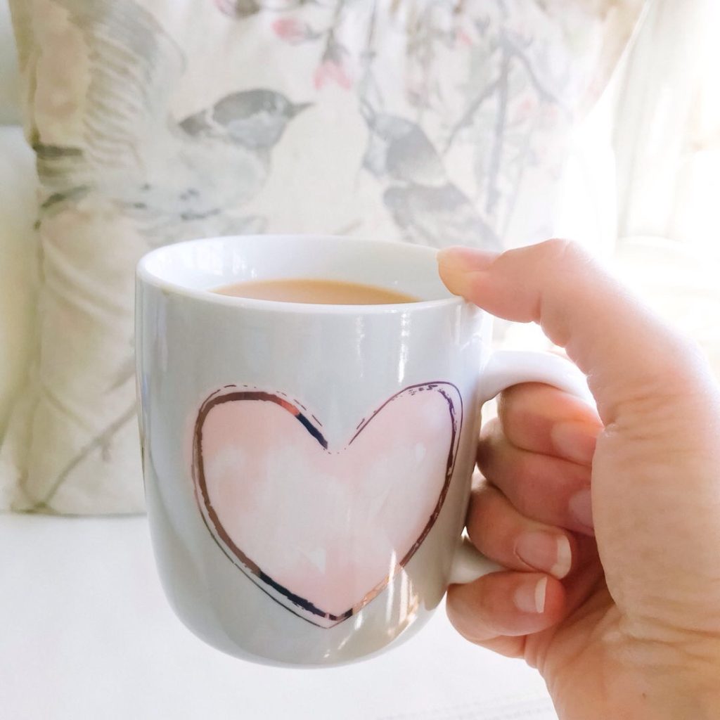 Heart tea cup- one of the must have items to keep the feeling of love in your home!