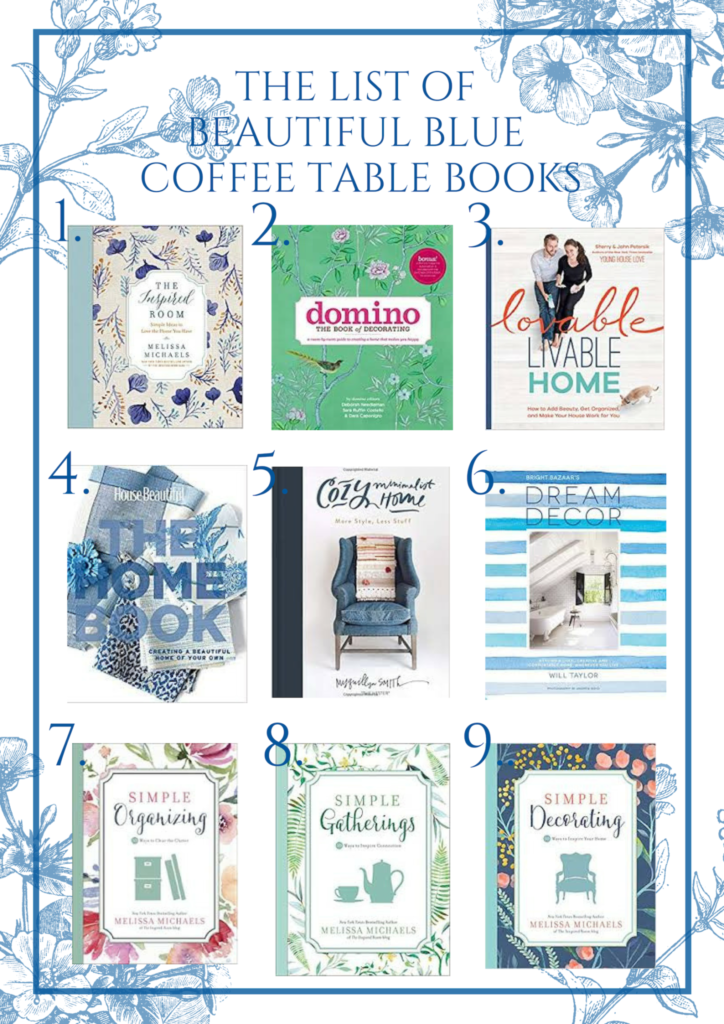 List of beautiful blue coffee table books 