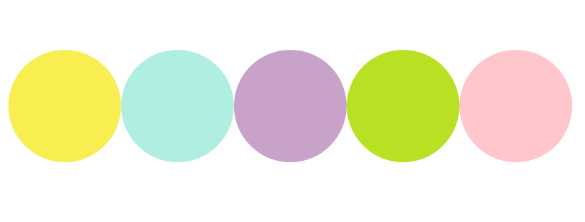 Pastel colour palette