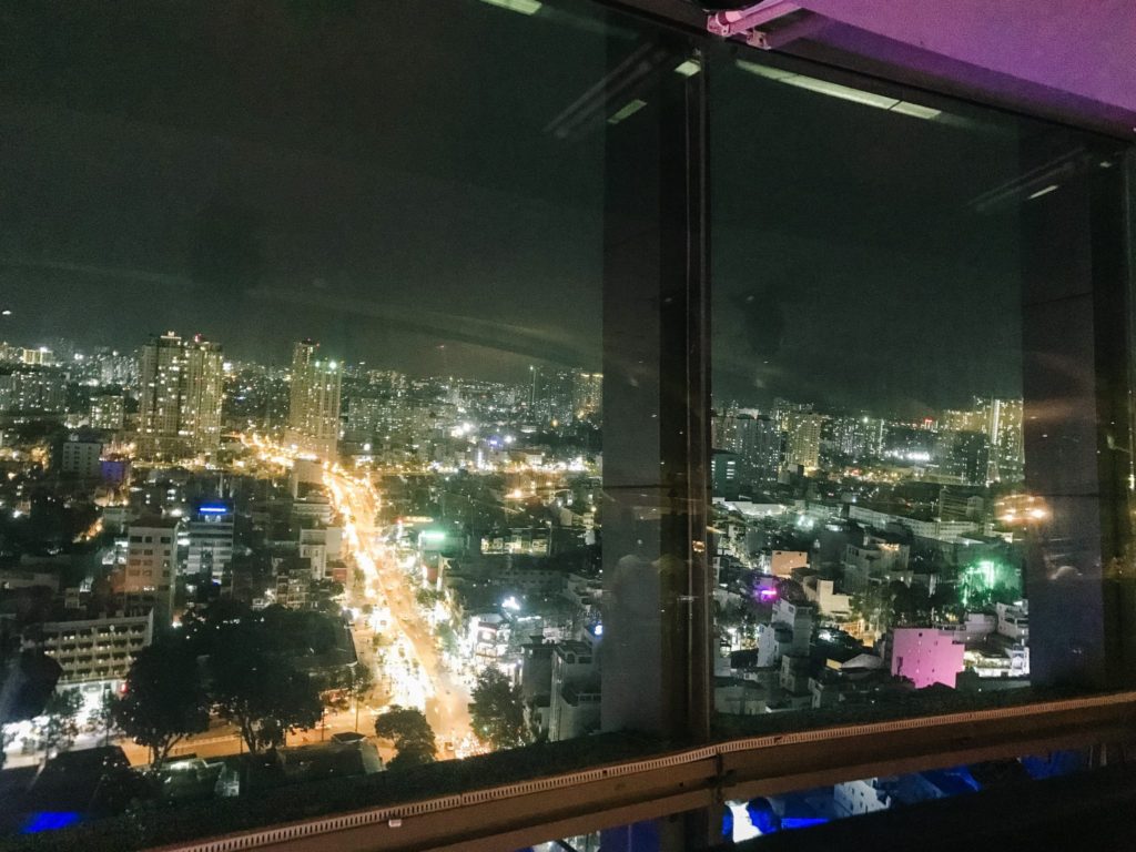 The Chill Skybar view at night