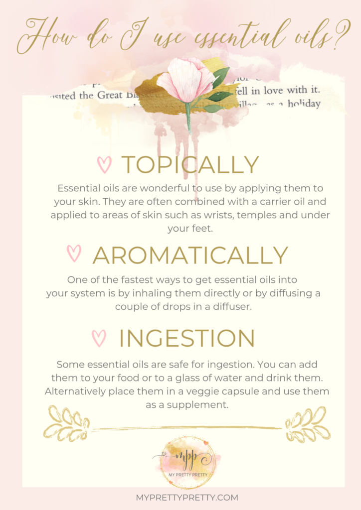 How do I use essential oils?