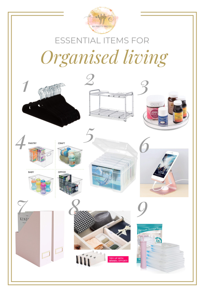 Essential items for organised living