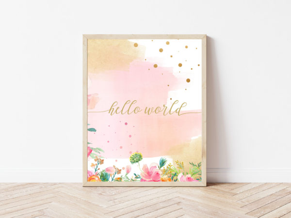 Hello World Printable