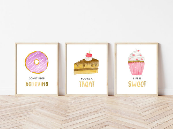 Set of Three Sweet Treat Printables