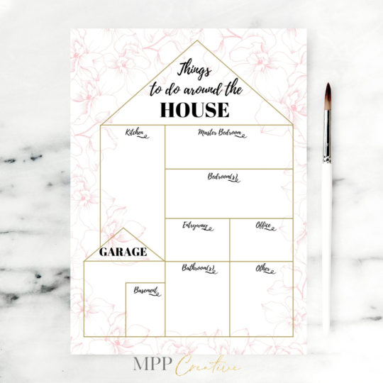 Things To Do Around The House Printable